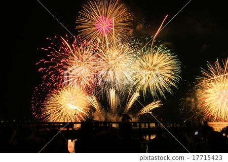 Biwako fireworks display Biwako fireworks display 17715423