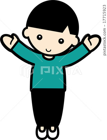 A boy spreading his hands 17715923