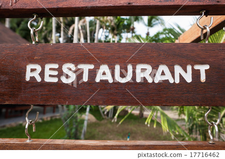 signboard on the beach at hotel, Koh Samui signboard on the beach at hotel, Koh Samui 17716462