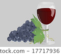 glass of wine and grapes 17717936