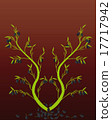 Olives on a branch on gradient background. 17717942