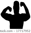 silhouette of athlete 17717952