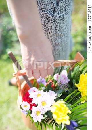 A visit to a grave 17718611
