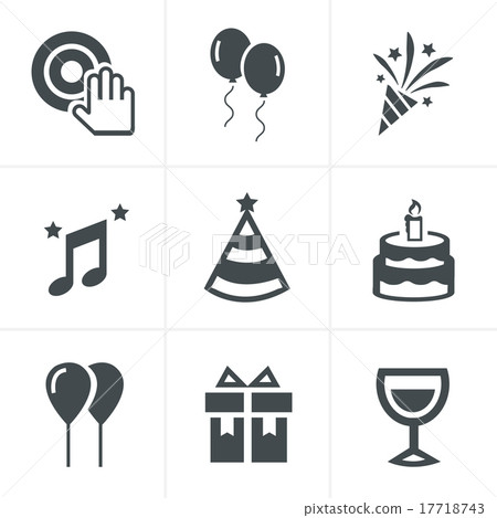 party Icons Set, Vector Design - Stock Illustration [17718743] - PIXTA