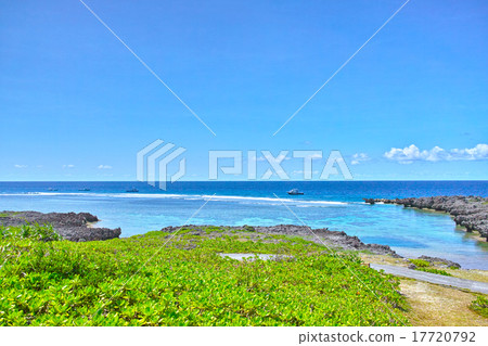 Scenery of Cape Shiratori Miyakojima in summer Scenery of Cape Shiratori Miyakojima in summer 17720792