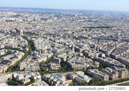 Arc de Triomphe viewed from the Eiffel Tower Arc de Triomphe viewed from the Eiffel Tower 17720901