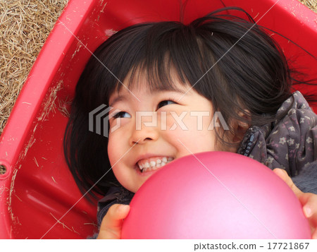 Girl enjoying turf skiing 17721867