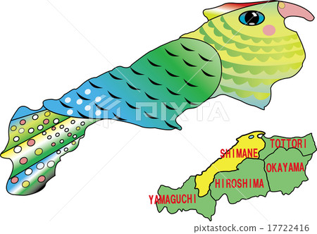 Map animal Shimane parakeet Map animal Shimane parakeet 17722416