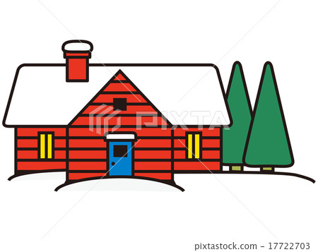 Snow mountain's log house 17722703
