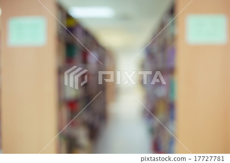 books on bookshelf in library, abstract blur books on bookshelf in library, abstract blur 17727781