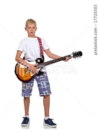rocker boy with guitar rocker boy with guitar 17728383