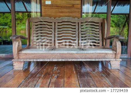 Long wooden chair Long wooden chair 17729439