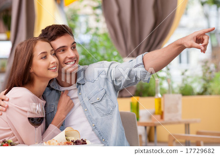 Attractive young loving couple is resting in Attractive young loving couple is resting in 17729682