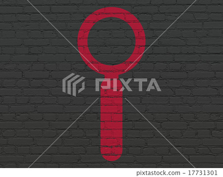 Information concept: Search on wall background 17731301