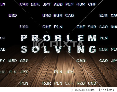Business concept: Problem Solving in grunge dark Business concept: Problem Solving in grunge dark 17731865