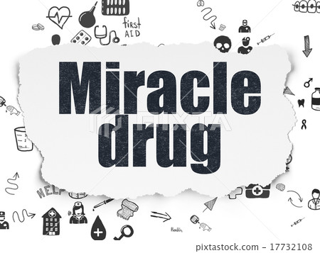 Healthcare concept: Miracle Drug on Torn Paper Healthcare concept: Miracle Drug on Torn Paper 17732108