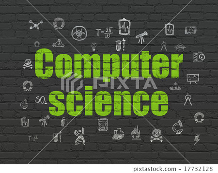 Science concept: Computer Science on wall 17732128