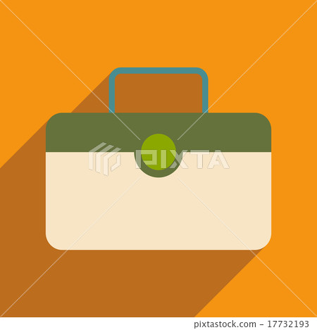 Flat with shadow icon and mobile application - Stock Illustration ...