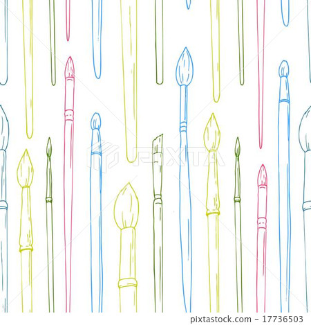 Brush vector pattern 17736503