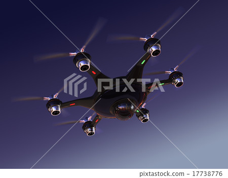 航空照片Hexa直升機飛到雅天空 17738776