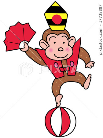 猴子跳舞慶祝新的一年 17738887