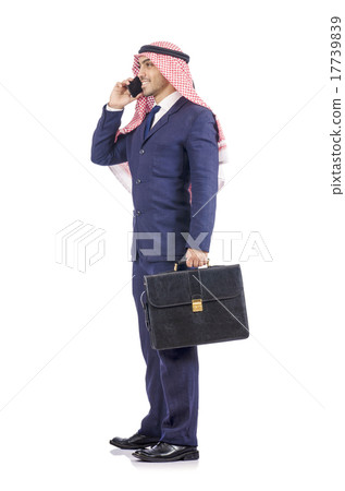 Arab businessman isolated on white Arab businessman isolated on white 17739839