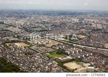 Aerial view of Karaso near Narashino City, Chiba Prefecture Aerial view of Karaso near Narashino City, Chiba Prefecture 17740463