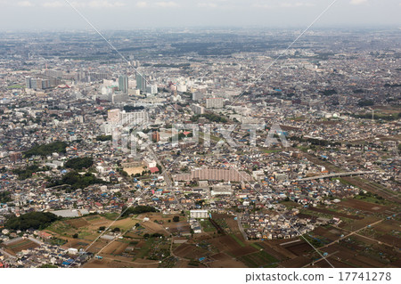 Tsudanuma Narashino市，千葉縣鳥瞰圖 17741278