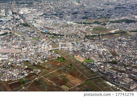 Saginuma Narashino市，千葉縣鳥瞰圖 17741279