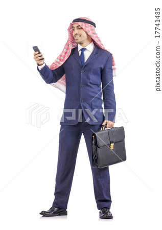 Arab businessman isolated on white Arab businessman isolated on white 17741485