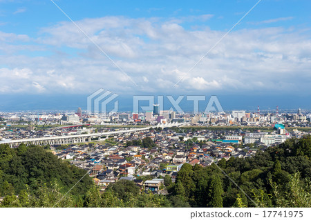 Toyama Town from Kureha Observatory 17741975