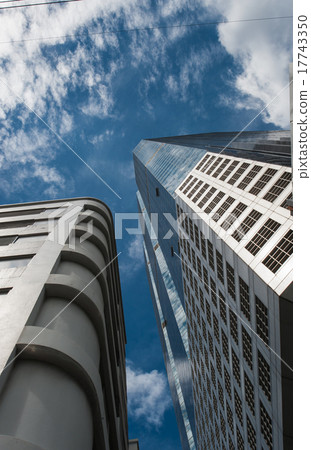 Sky, cloud, large space, high-rise building 17743350