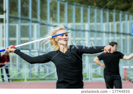 Girls competes in the javelin throw 17744850