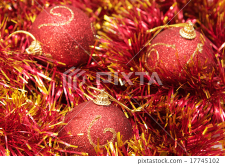 Christmas red baubles 17745102