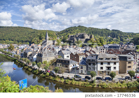 View from hill on belgian city La Roche-en-Ardenne 17746336