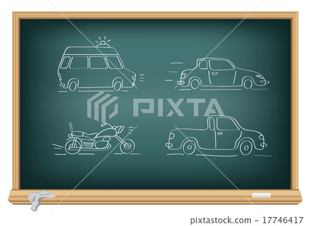 Drawing cars by a chalk Drawing cars by a chalk 17746417