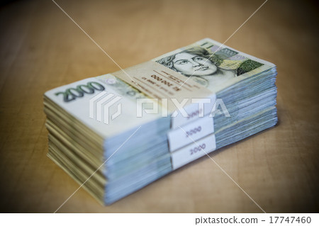 pack of money - big pile of banknotes 17747460