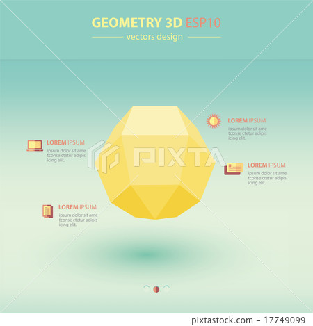 Sphere Geometry Abstract 3D Infographic Sphere Geometry Abstract 3D Infographic 17749099