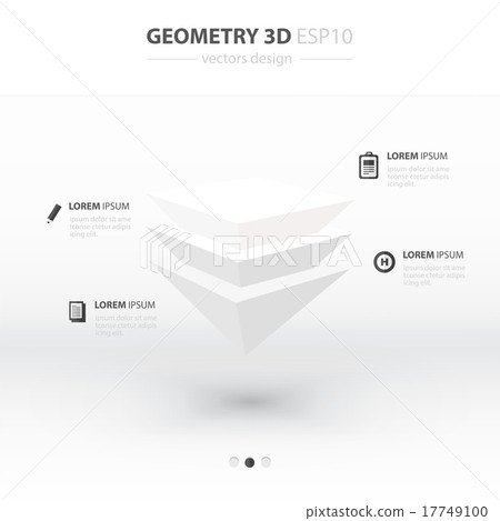 Pyramid Geometry Abstract 3D Infographic Pyramid Geometry Abstract 3D Infographic 17749100