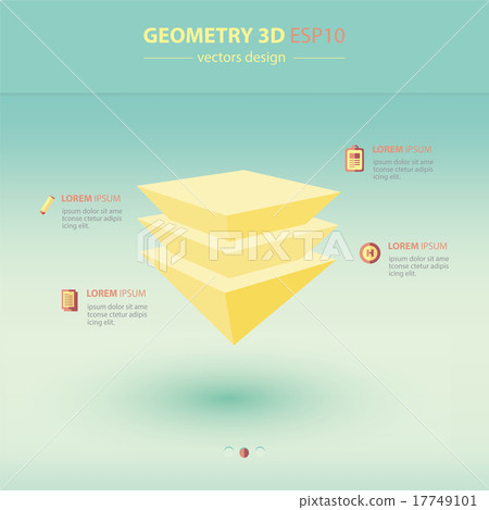 Pyramid Geometry Abstract 3D Infographic Pyramid Geometry Abstract 3D Infographic 17749101