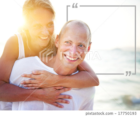 Couple Honeymoon Tropical Beach Romantic Concept Couple Honeymoon Tropical Beach Romantic Concept 17750193