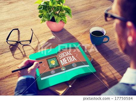 Social Media Social Networking Technology Connection Concept 17750584