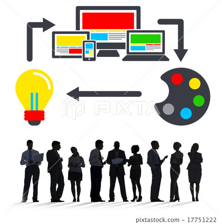 Web Design Online Technology Layout Design Concept 17751222