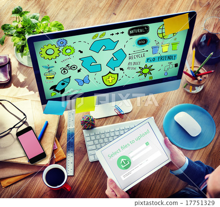 Recycle Reduce Reuse Eco Friendly Natural Saving Go Green Concep 17751329