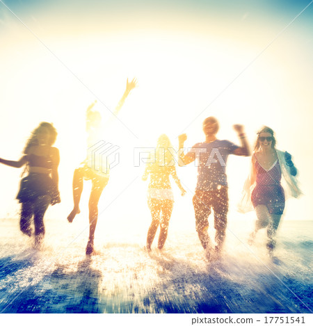 Friendship Freedom Beach Summer Holiday Concept 17751541
