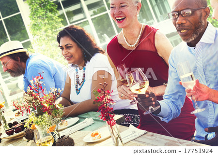 Diverse People Luncheon Food Summer Concept Diverse People Luncheon Food Summer Concept 17751924