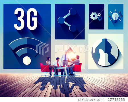 3G Networking Global Communications Connection Concept 17752253
