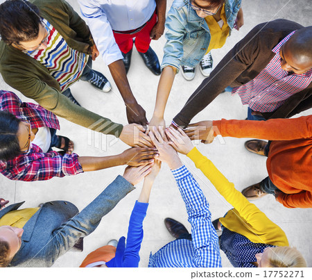 Stock Photo: Team Corporate Teamwork Collaboration Assistance Concept