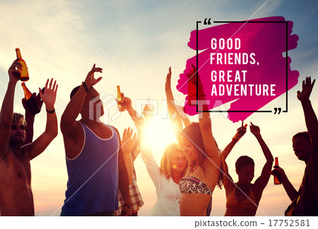 People Celebration Beach Party Summer Holiday Vacation Concept 17752581