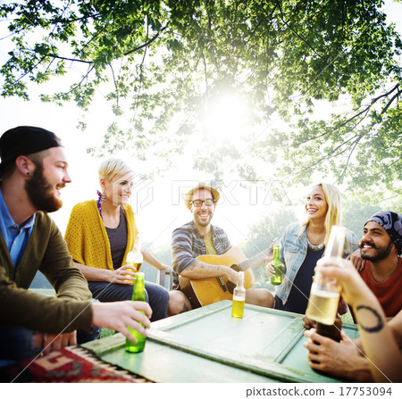 Diverse People Friends Hanging Out Concept 17753094